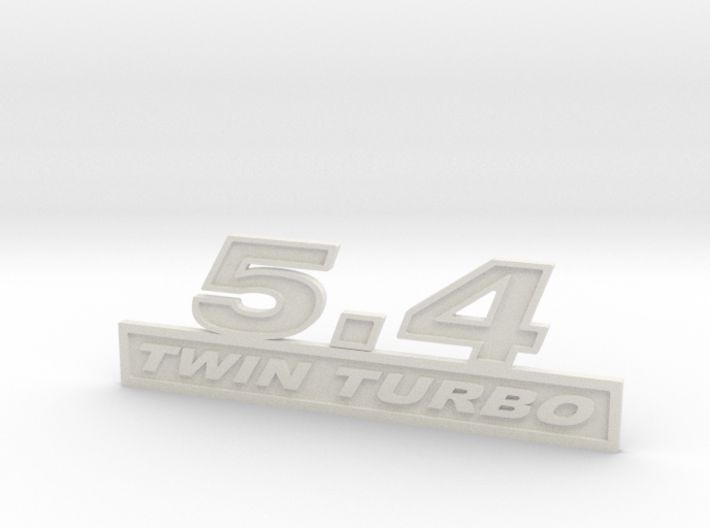54-TWINTURBO Fender Emblem 3d printed