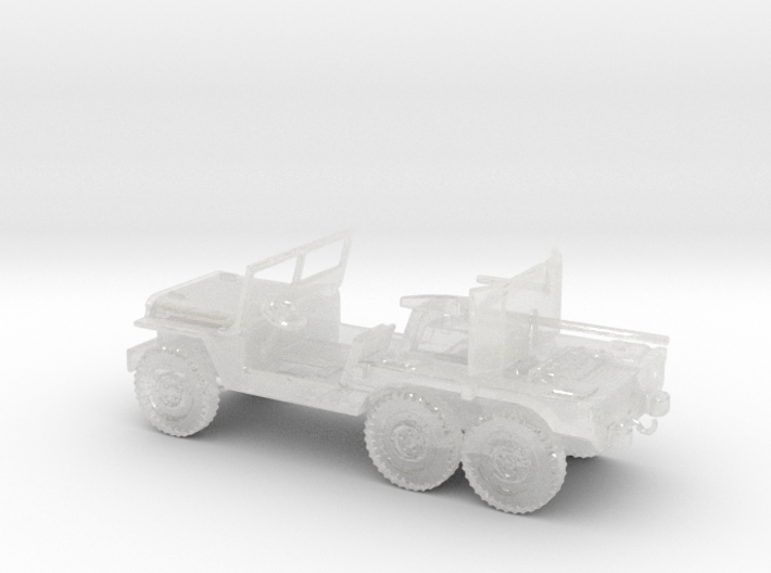 1/72 Scale 6x6 Jeep T14 37mm Gun Carrier 3d printed