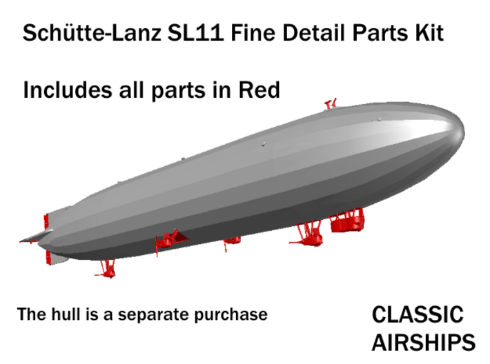 Schütte-Lanz SL11 Fine Detail parts kit 3d printed 