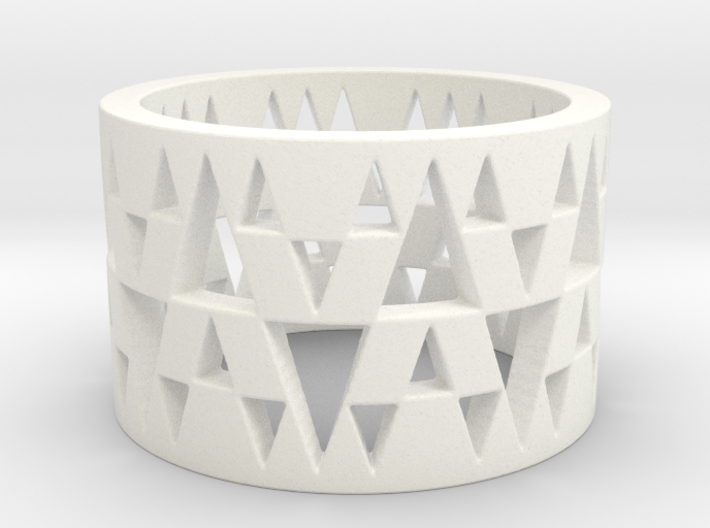 Tri Band Ring Size 8 3d printed