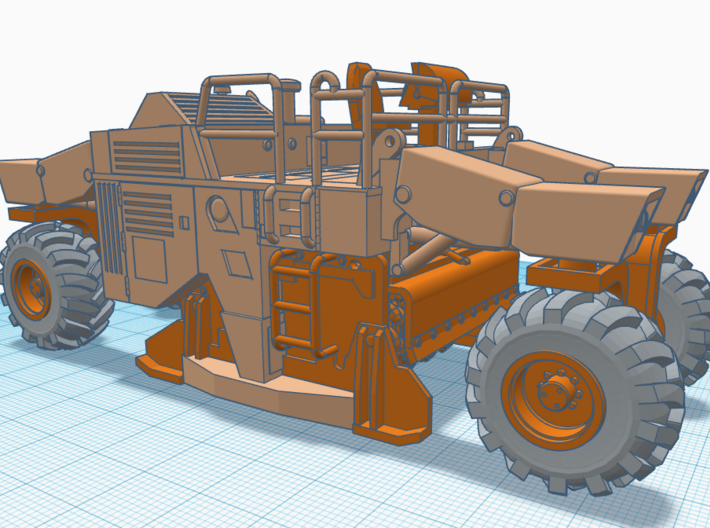 1/50th CMI RS500 Soil Stabilizer Reclaimer  3d printed 