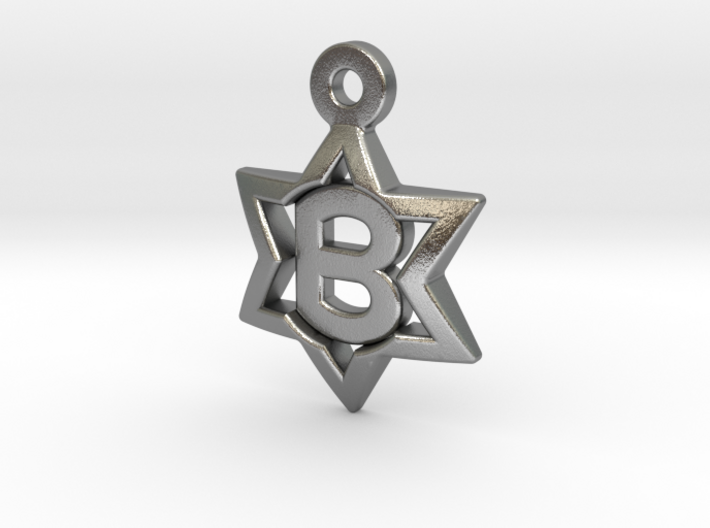 Jewish Star Pendant - B 3d printed