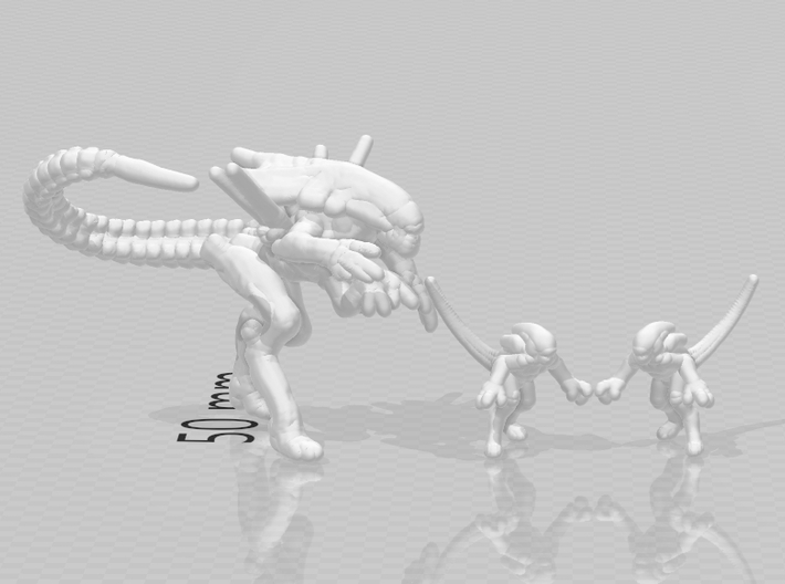 Alien Spitters 6mm Infantry Epic miniature set rpg 3d printed 