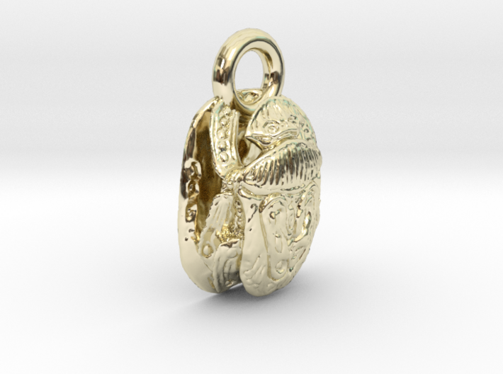 skorobey beetle pendant is a symbol of life 3d printed