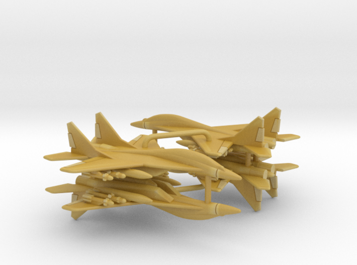 1:400 Scale MiG-29UB Fulcrum (Loaded, Gear Up) 3d printed