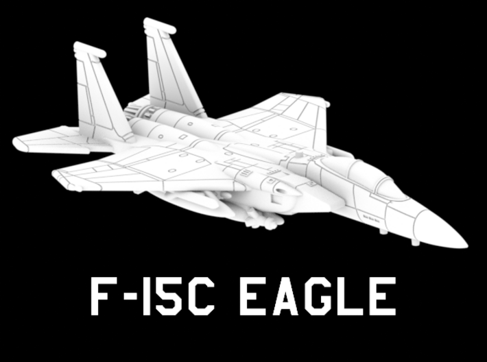 1:285 Scale F-15E (Loaded, Gear Up) 3d printed