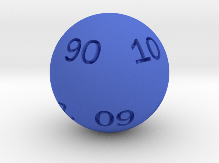 Sphere D10 (tens) 3d printed