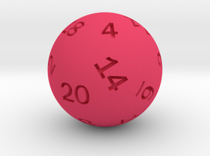 Sphere D20 3d printed