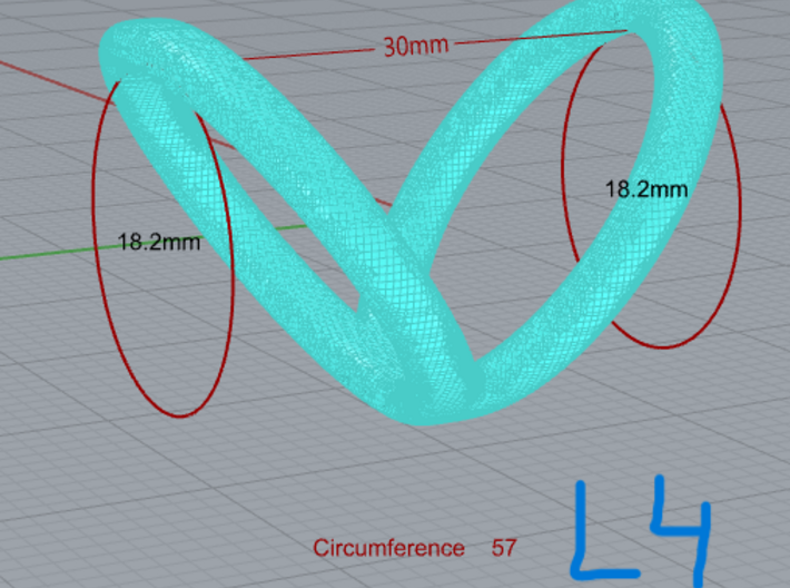 L4_length_30mm_circumference57mm D18.2mm 3d printed 