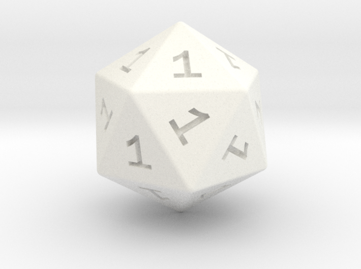 All Ones D20 3d printed