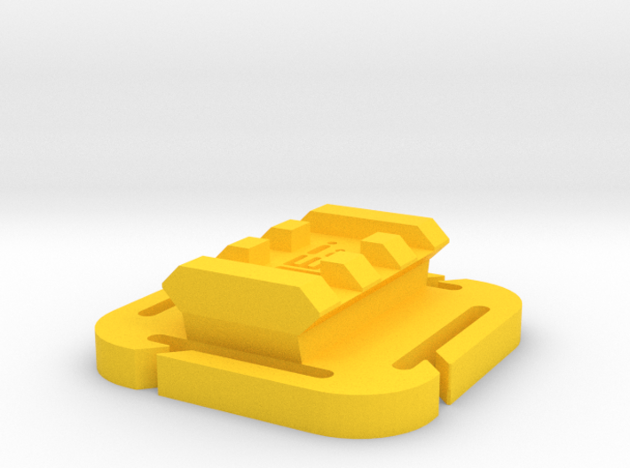 Picatinny Rail (3-Slots) for MOLLE Mount 3d printed