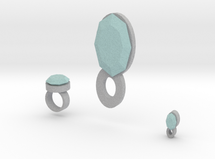 Lara ring Bracelet Charm And Pendant 3d printed