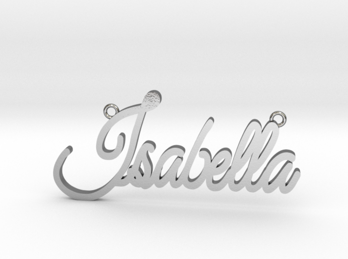 Isabella Name Pendant 3d printed