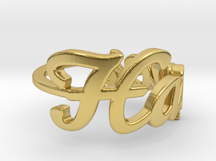 Harper Name Ring 3d printed