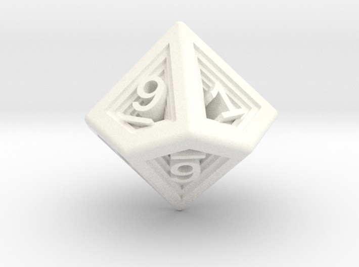 Recursion D10 (ones, alternate) 3d printed