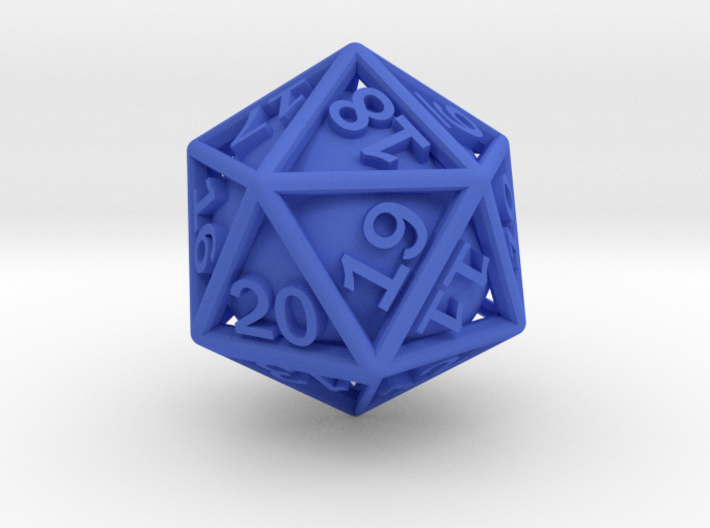 Ball In Cage D20 (spindown) 3d printed