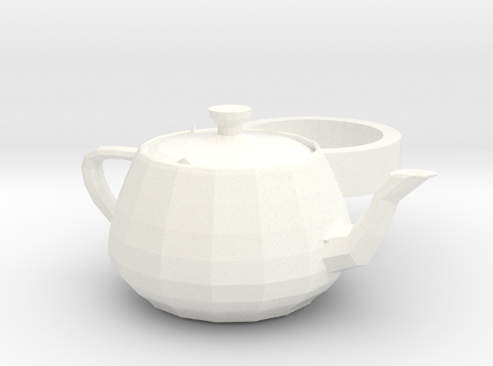 3ds Max Tea Pot ring 3d printed