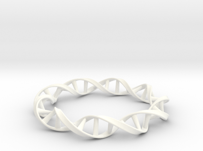 DNA Moebius Bracelet (Small) 3d printed