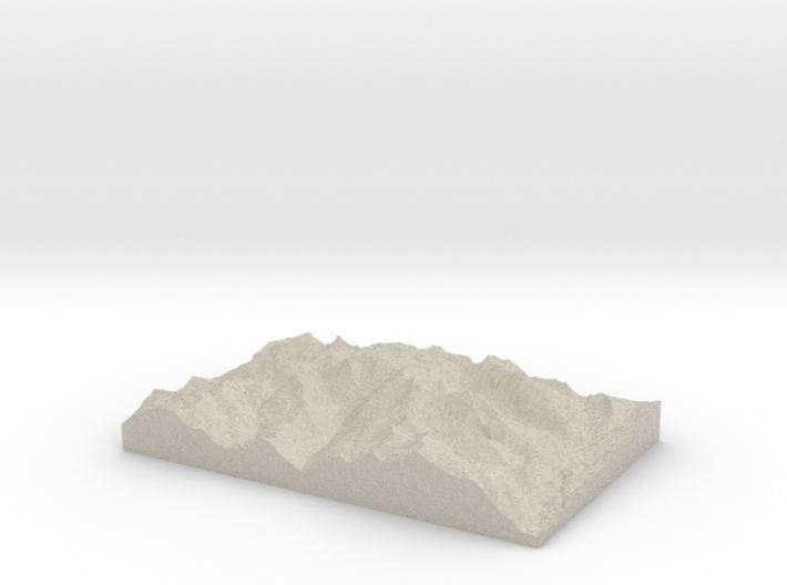 Model of Unicorn Glacier 3d printed