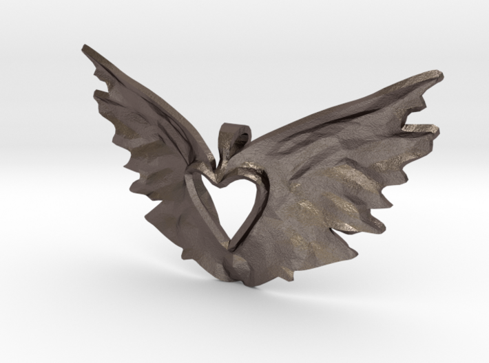 variation on the heart takes flight 3d printed