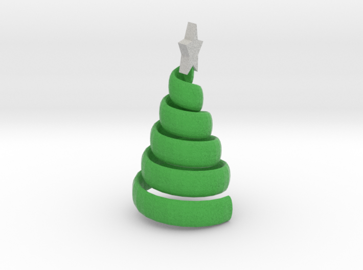 Xmas Swirl Tree smaller 3d printed