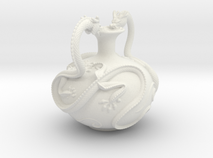 Twin Dragon Vase 3d printed