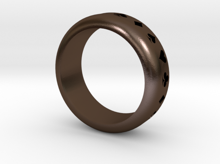 Ring (Card Suits) 3d printed
