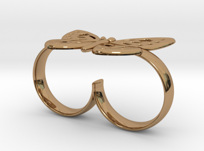 DOUBLE RING BUTTERFLY 3d printed