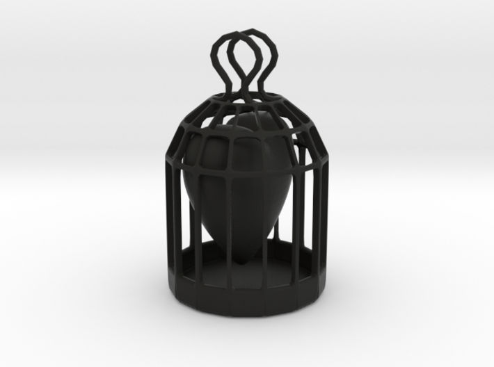caged Heart 3d printed