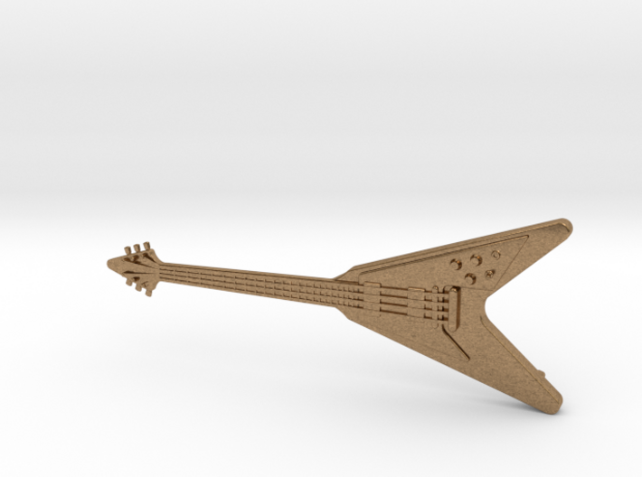 Flying V Guitar Pendant 3d printed
