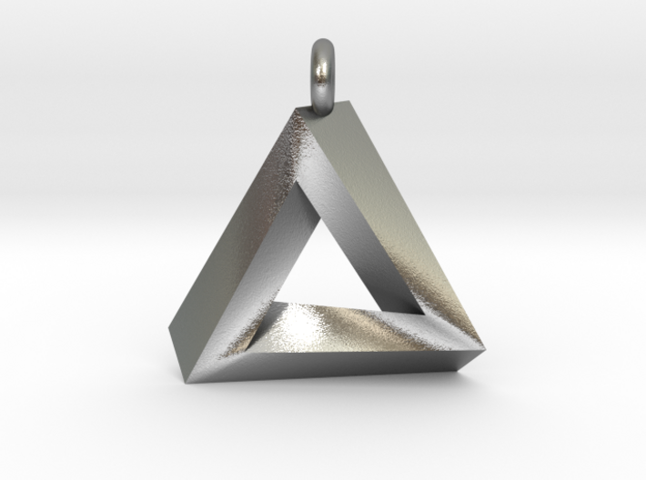 Penrose Triangle - Pendant (3.5cm | 3.5mm O-Ring) 3d printed