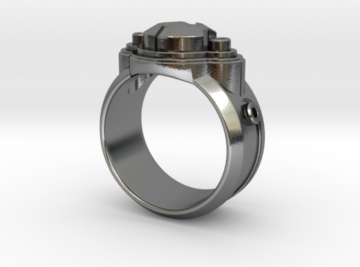 Space Ship Ring 3d printed 