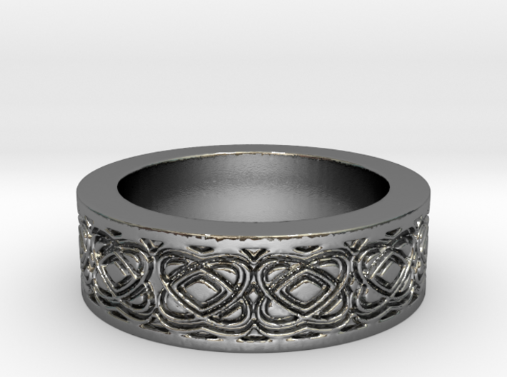 Celtic Design Ring Size 8 3d printed