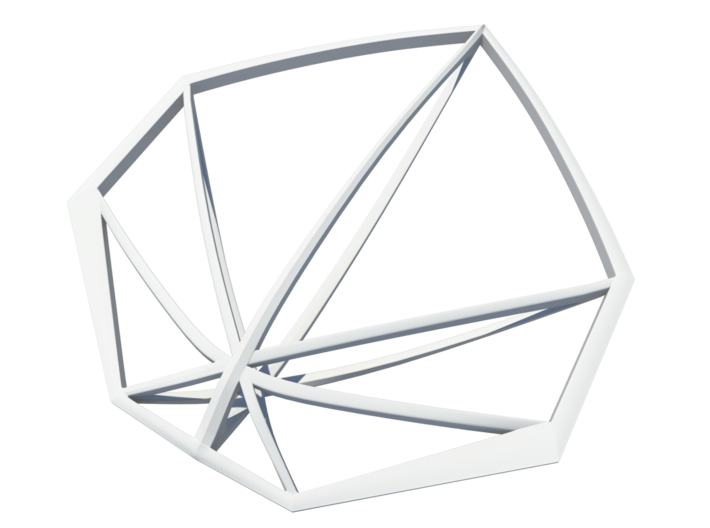 Geometric Pendant 3d printed 