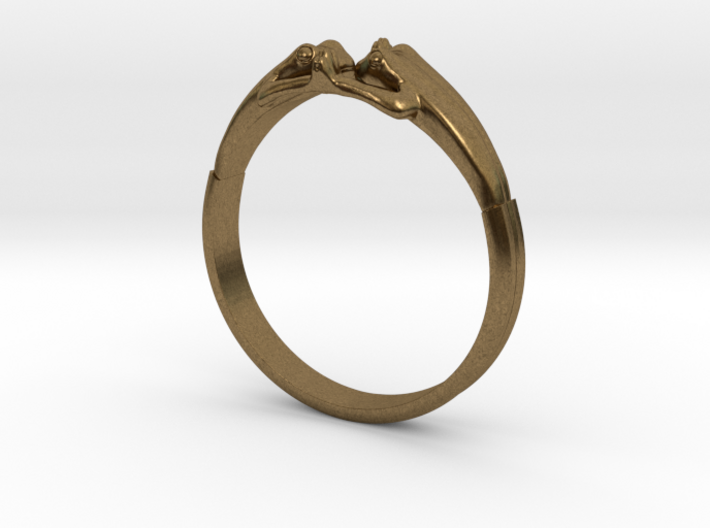Frogs Ring size 8 3d printed