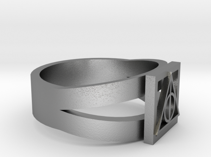 Deathly Hallows Ring Size 10 3d printed