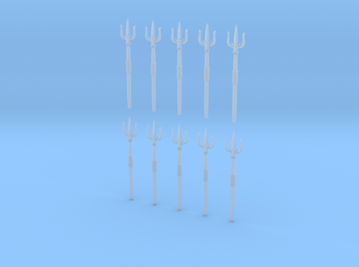 10 Monster Tridents 60mm Tall 3d printed