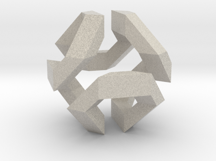 Hamilton Cycle on Truncated Octahedron 3d printed