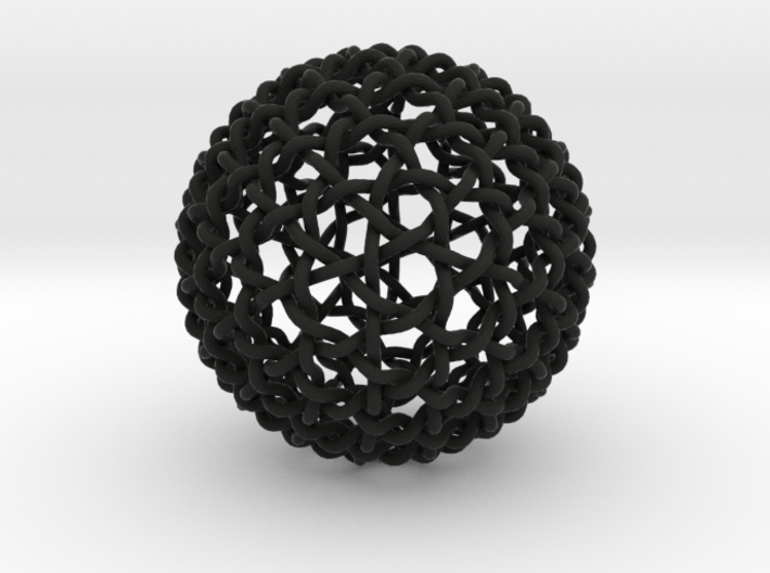 Geodesic Dome Weave Knot 3d printed