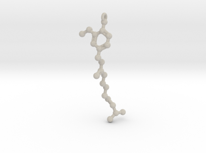 Pendant- Molecule- Capsaicin (Spice) 3d printed
