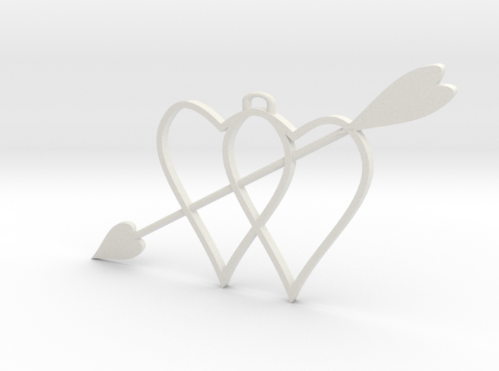 two hearts and top hasp and higher arrow 210911 18 3d printed