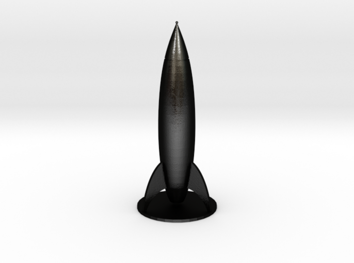 Small Retro Rocket V2 (6cm tall) 3d printed