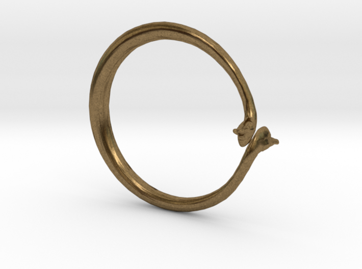 Cygnus Olor Swan Ring 3d printed