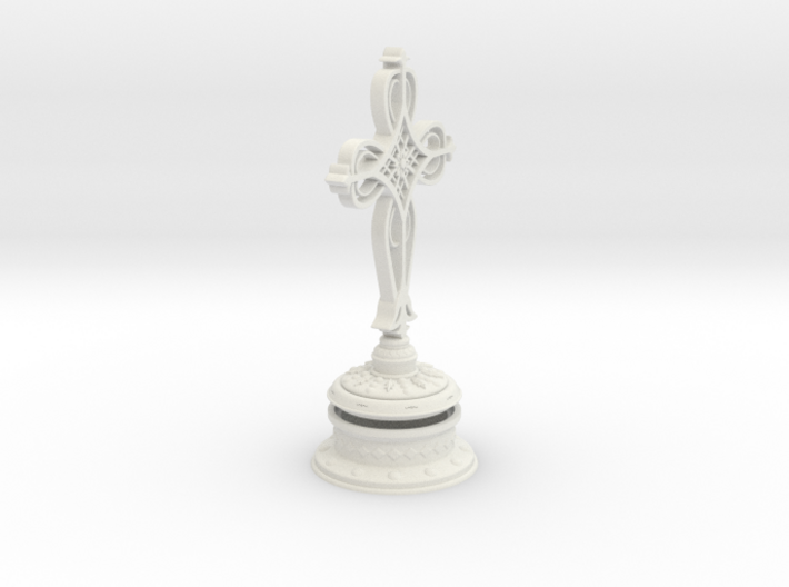 Decorative Cross with hollow base 3d printed