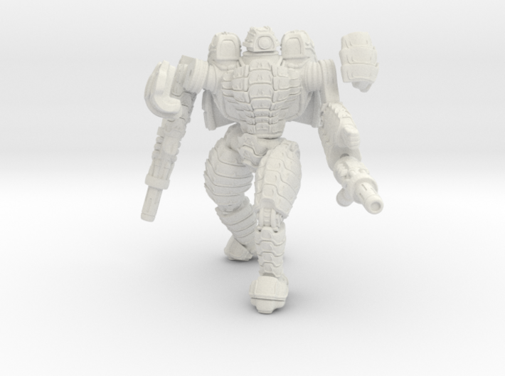 Mech suit with twin weapons (5) 3d printed