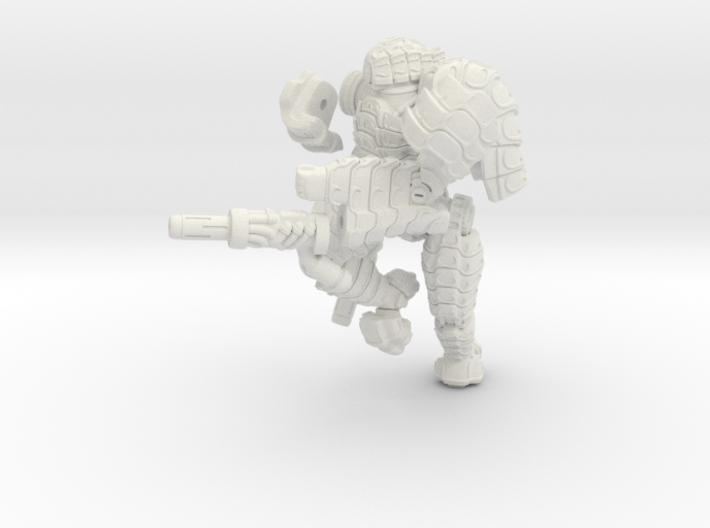Mech suit with twin weapons. (8) 3d printed