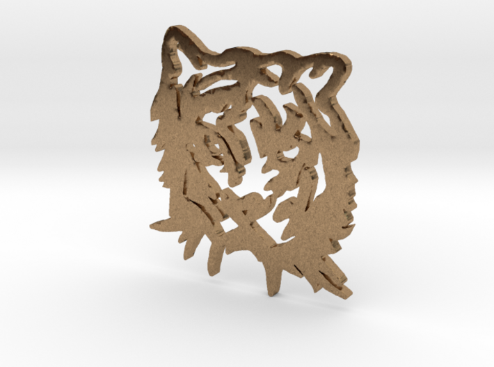 NODE - Tiger Pendant - 3d printed