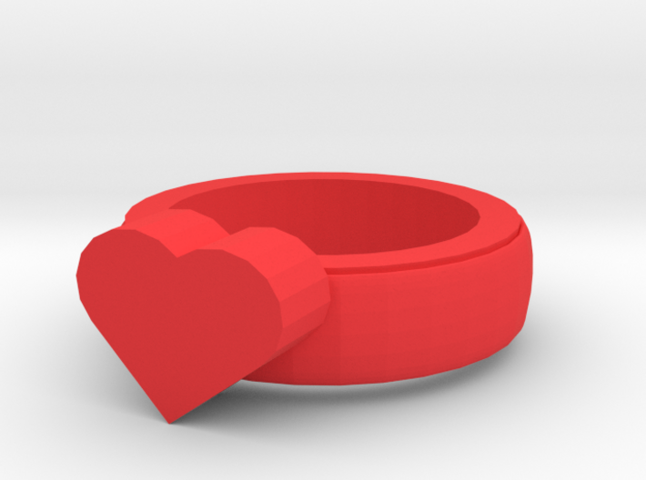 Heart Ring 20x20mm 2 3d printed