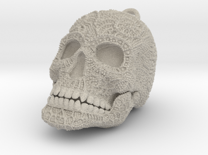 Tibetan Sugar Skull - MEDIUM 3d printed