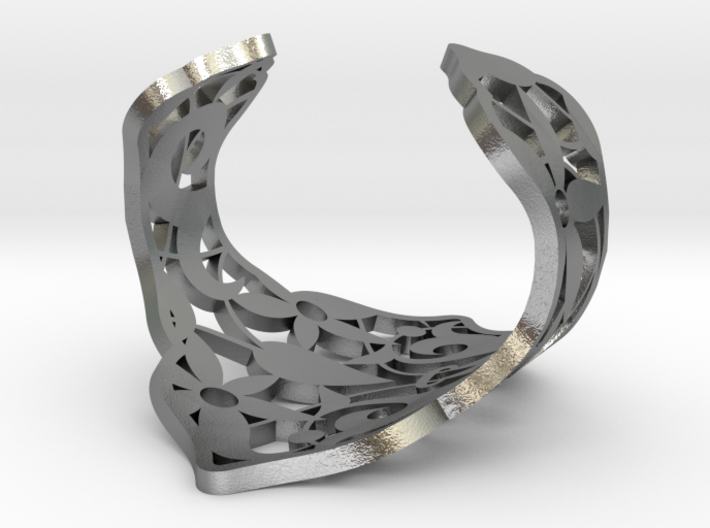 Alhambra cuff bracelet by The Decahedralist 3d printed